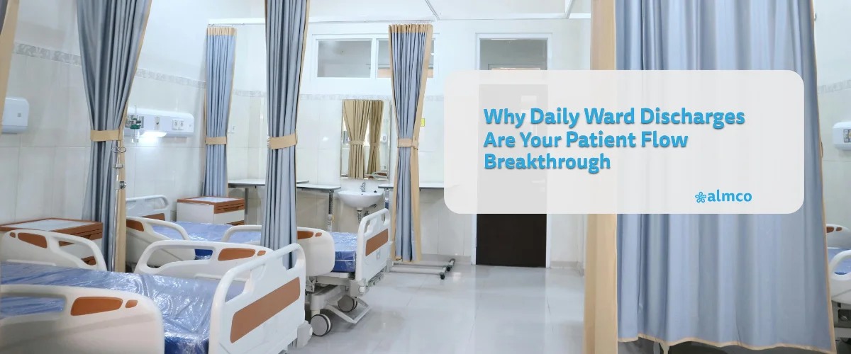 Empty beds on a hospital ward