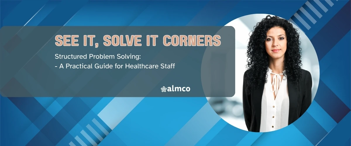 A manager using see it, solve it problem solving